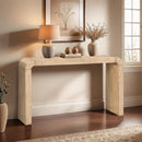  Meridian Toulon Natural Oak Veneer Console Table IMAGE 2