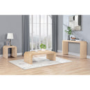  Meridian Toulon Natural Oak Veneer Console Table IMAGE 8