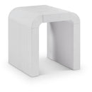  Meridian Toulon White Oak Veneer End / Side Table IMAGE 1