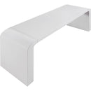  Meridian Toulon White Oak Veneer Console Table IMAGE 5
