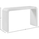 Meridian Toulon White Oak Veneer Console Table IMAGE 6