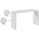 Meridian Toulon White Oak Veneer Console Table IMAGE 7