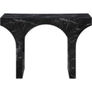  Meridian Pomezia Black Marble Finish Console Table IMAGE 4