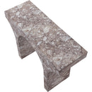  Meridian Pomezia Brown Marble Finish Console Table IMAGE 6