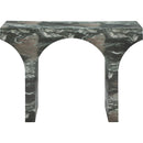  Meridian Pomezia Green Marble Finish Console Table IMAGE 4