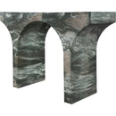  Meridian Pomezia Green Marble Finish Console Table IMAGE 5