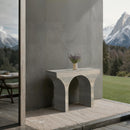  Meridian Pomezia Natural Travertine Finish Console Table IMAGE 3