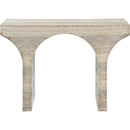  Meridian Pomezia Natural Travertine Finish Console Table IMAGE 4