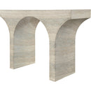  Meridian Pomezia Natural Travertine Finish Console Table IMAGE 5
