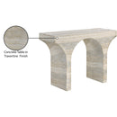  Meridian Pomezia Natural Travertine Finish Console Table IMAGE 8
