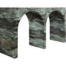  Meridian Faenza Green Marble Finish Console Table IMAGE 4