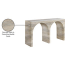  Meridian Faenza Natural Travertine Finish Console Table IMAGE 7