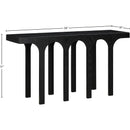  Meridian Westfield Black Solid Wood And Oak Veneer Console Table IMAGE 6