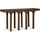  Meridian Westfield Brown Solid Wood And Oak Veneer Console Table IMAGE 1