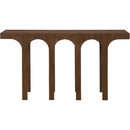  Meridian Westfield Brown Solid Wood And Oak Veneer Console Table IMAGE 3