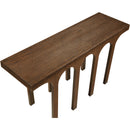  Meridian Westfield Brown Solid Wood And Oak Veneer Console Table IMAGE 5