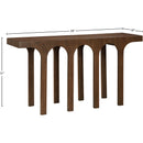  Meridian Westfield Brown Solid Wood And Oak Veneer Console Table IMAGE 6