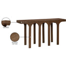  Meridian Westfield Brown Solid Wood And Oak Veneer Console Table IMAGE 7
