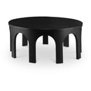  Meridian Westfield Black Solid Wood And Oak Veneer Coffee Table IMAGE 1