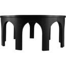  Meridian Westfield Black Solid Wood And Oak Veneer Coffee Table IMAGE 3