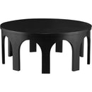  Meridian Westfield Black Solid Wood And Oak Veneer Coffee Table IMAGE 4