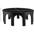  Meridian Westfield Black Solid Wood And Oak Veneer Coffee Table IMAGE 6