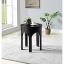  Meridian Westfield Black Solid Wood And Oak Veneer End / Side Table IMAGE 2