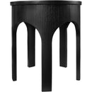 Meridian Westfield Black Solid Wood And Oak Veneer End / Side Table IMAGE 3