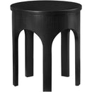  Meridian Westfield Black Solid Wood And Oak Veneer End / Side Table IMAGE 4