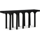  Meridian Westfield Black Solid Wood And Oak Veneer Console Table IMAGE 1