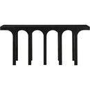 Meridian Westfield Black Solid Wood And Oak Veneer Console Table IMAGE 3