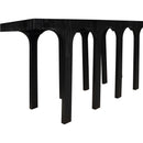  Meridian Westfield Black Solid Wood And Oak Veneer Console Table IMAGE 4