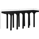  Meridian Westfield Black Solid Wood And Oak Veneer Console Table IMAGE 6