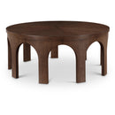  Meridian Westfield Brown Solid Wood And Oak Veneer Coffee Table IMAGE 1