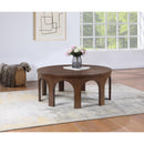  Meridian Westfield Brown Solid Wood And Oak Veneer Coffee Table IMAGE 2