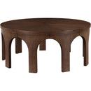  Meridian Westfield Brown Solid Wood And Oak Veneer Coffee Table IMAGE 4