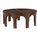  Meridian Westfield Brown Solid Wood And Oak Veneer Coffee Table IMAGE 6