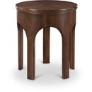 Meridian Westfield Brown Solid Wood And Oak Veneer End / Side Table IMAGE 1