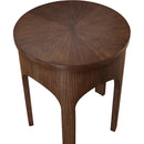  Meridian Westfield Brown Solid Wood And Oak Veneer End / Side Table IMAGE 5