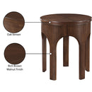  Meridian Westfield Brown Solid Wood And Oak Veneer End / Side Table IMAGE 7