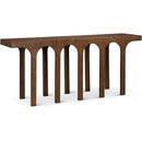  Meridian Westfield Brown Solid Wood And Oak Veneer Console Table IMAGE 1