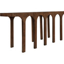  Meridian Westfield Brown Solid Wood And Oak Veneer Console Table IMAGE 4
