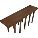  Meridian Westfield Brown Solid Wood And Oak Veneer Console Table IMAGE 5