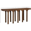  Meridian Westfield Brown Solid Wood And Oak Veneer Console Table IMAGE 6
