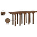  Meridian Westfield Brown Solid Wood And Oak Veneer Console Table IMAGE 7