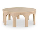  Meridian Westfield Natural Solid Wood And Oak Veneer Coffee Table IMAGE 1