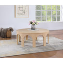  Meridian Westfield Natural Solid Wood And Oak Veneer Coffee Table IMAGE 2
