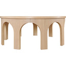  Meridian Westfield Natural Solid Wood And Oak Veneer Coffee Table IMAGE 3