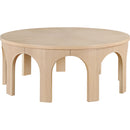  Meridian Westfield Natural Solid Wood And Oak Veneer Coffee Table IMAGE 4