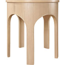  Meridian Westfield Natural Solid Wood And Oak Veneer End / Side Table IMAGE 3